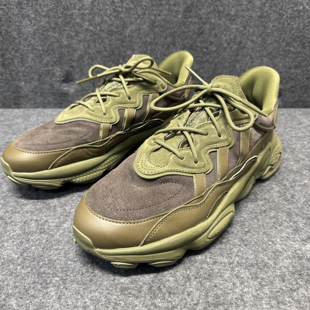 adidas Ozweego Shadow Olive IF7915 Men's Size 11.5 Green Suede Sneakers